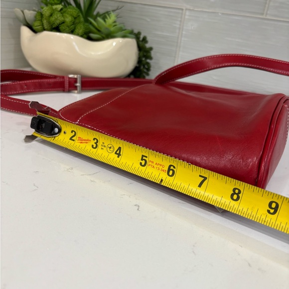 HOBO Red Leather Crossbody Bag - Picture 8 of 11